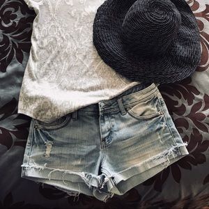 ALMOST FAMOUS S 5 JEAN short shorts light washed